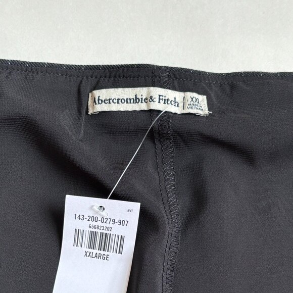 Abercrombie and Fitch Black Skort NWT Pinstripe Grey A&F Mini Skirt Short XXL 2X - Picture 3 of 6